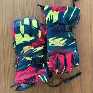 Burton Woman's Gloves size S GORE TEX GLV HIBISCUS PINK FLORAL